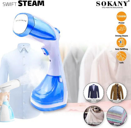 Sokany DF-019 Aparat de călcat cu abur pentru haine de Mână 1100W cu rezervor 250ml Albastru