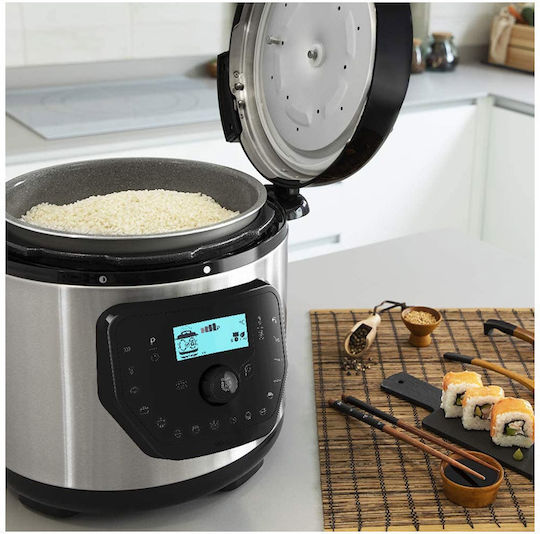 Cecotec H Deluxe Πολυμάγειρας 1000W με Χωρητικότητα 6lt Ασημί