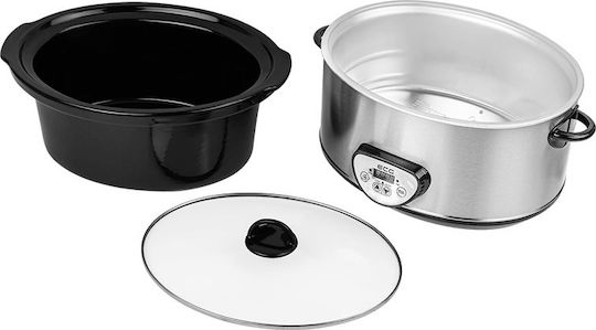 ECG PH 6520 Slow Cooker 320W with Capacity 6.5lt Silver