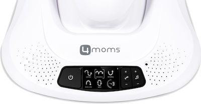 4moms Relax Μωρού Κούνια MamaRoo4 Plush White με Μουσική για Παιδί έως 11kg