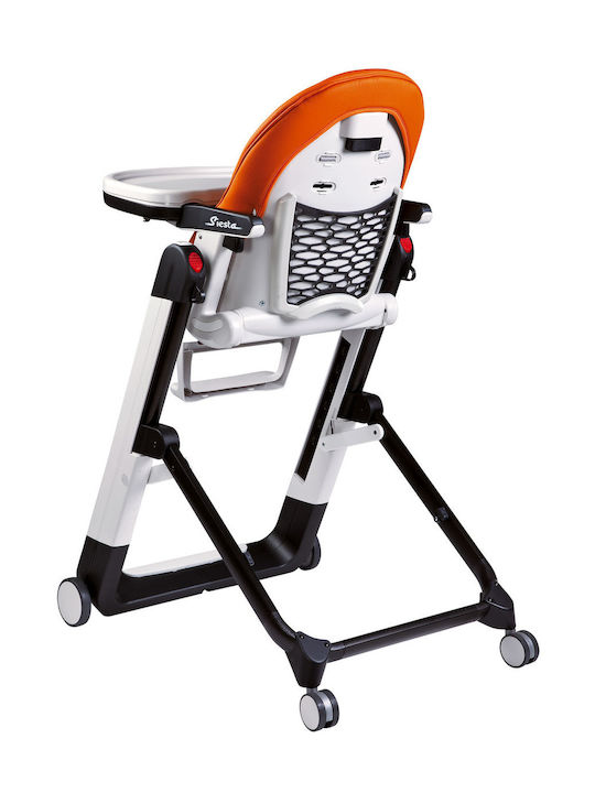 Peg Perego Siesta Follow Me Scaun Înalt De Masă Bebe Pliabil Cu Înălțime Reglabilă Aquarelle