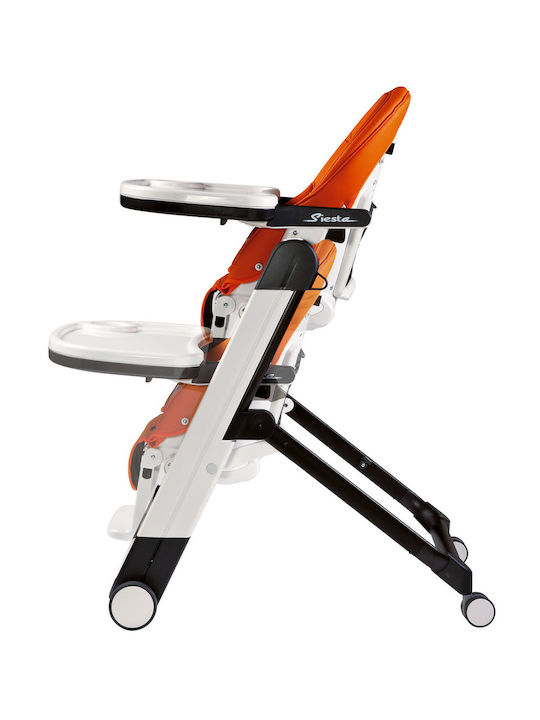 Peg Perego Siesta Follow Me Scaun Înalt De Masă Bebe Pliabil Cu Înălțime Reglabilă Aquarelle