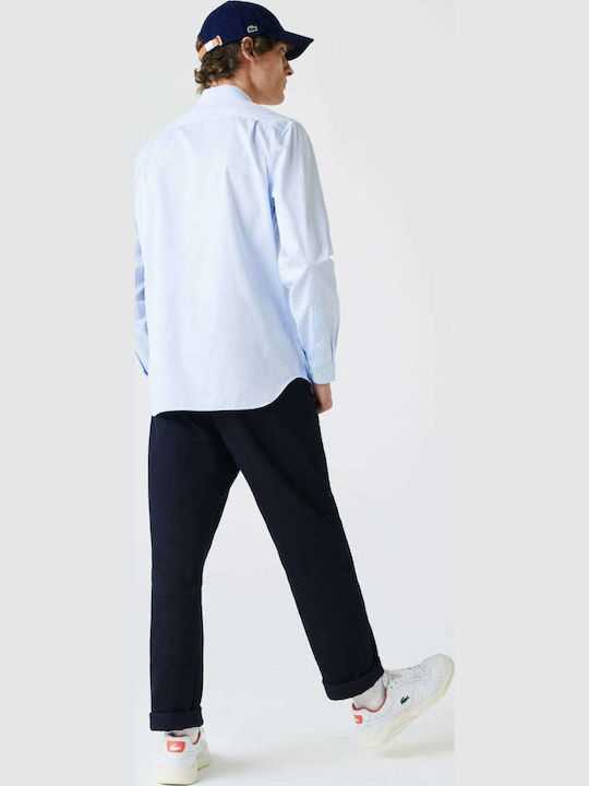 Long-sleeved Cotton Shirt Light Blue
