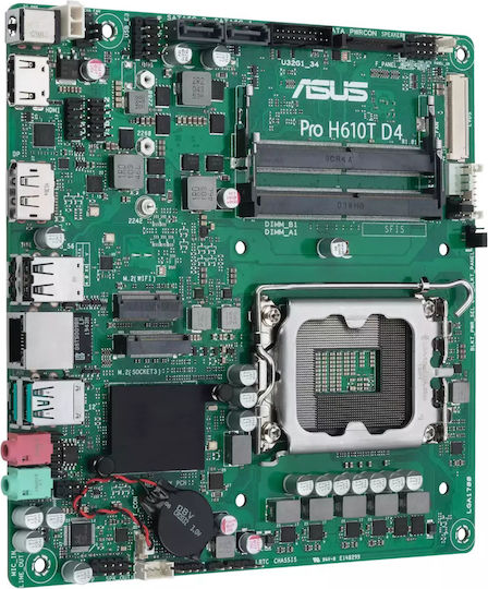 Asus Pro H610t D4 Csm Motherboard Mini ITX με Intel 1700 Socket 90MB1AM0-M0EAYC