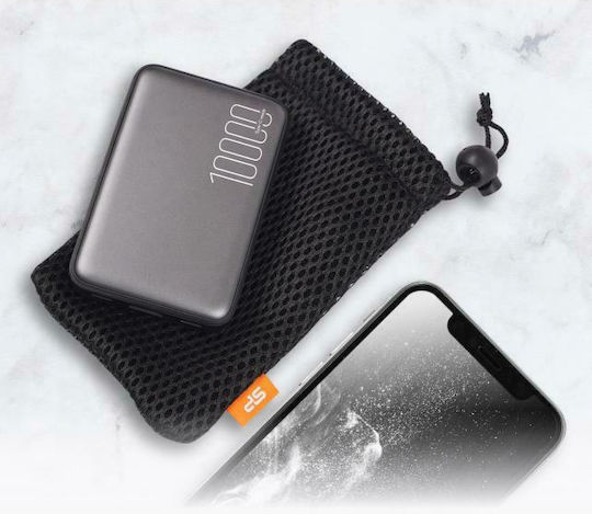 Silicon Power QP70 Power Bank 10000mAh 18W με Θύρα USB-A και Θύρα USB-C Power Delivery Μαύρο