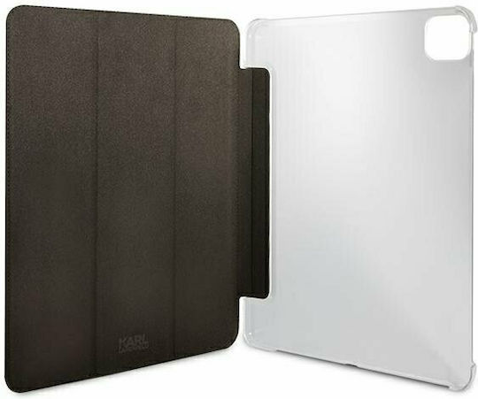 Karl Lagerfeld Karl Head Flip Cover Piele artificială / Silicon Negru (iPad Pro 2021 11") KLFC11OKHK