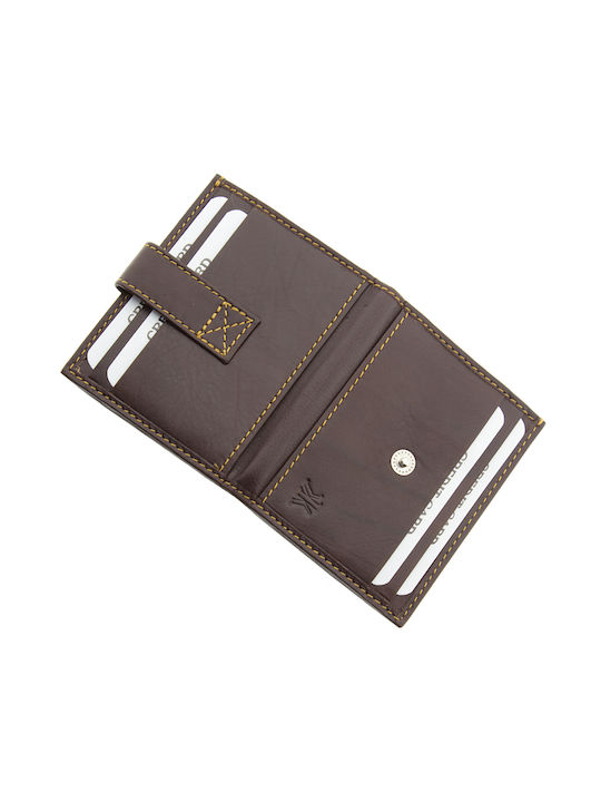 Kappa Bags Men's Leather Card Wallet with RFID Brown