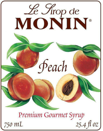 Monin Syrup for Cocktail with Peach Flavour 700ml
