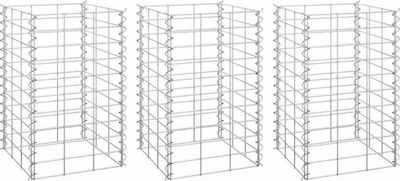 vidaXL Garden Fencing Material Height 50cm 3pcs