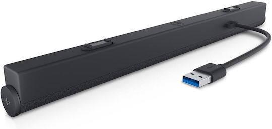Dell Slim Conferencing Soundbar Ηχεία Υπολογιστή 2.0 με Ισχύ 4.5W σε Μαύρο Χρώμα