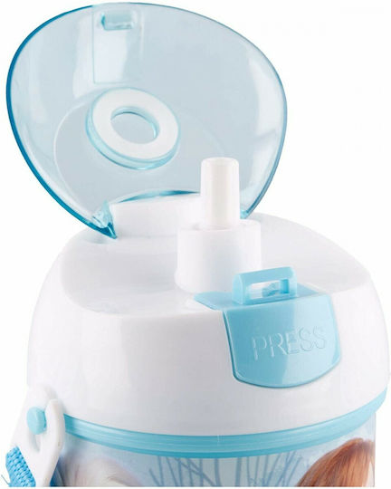 Stor Frozen Kinderflasche Gefroren Kunststoff mit Strohhalm 450ml