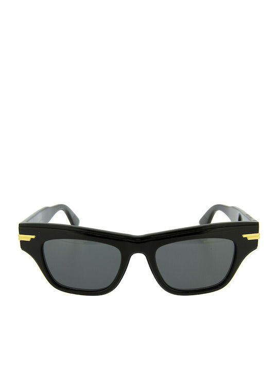 Bottega Veneta Women's Sunglasses with Black Plastic Frame and Black Lens BV1122S 001