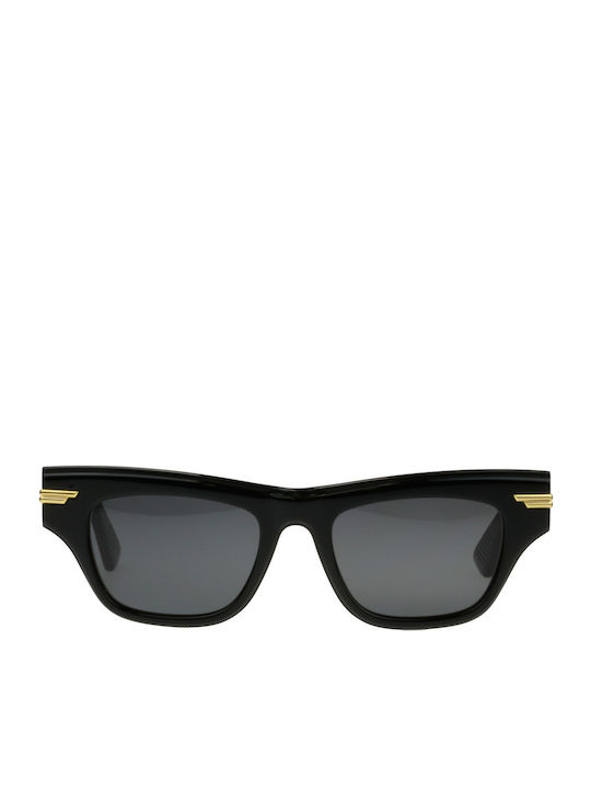 Bottega Veneta Women's Sunglasses with Black Plastic Frame and Black Lens BV1122S 001