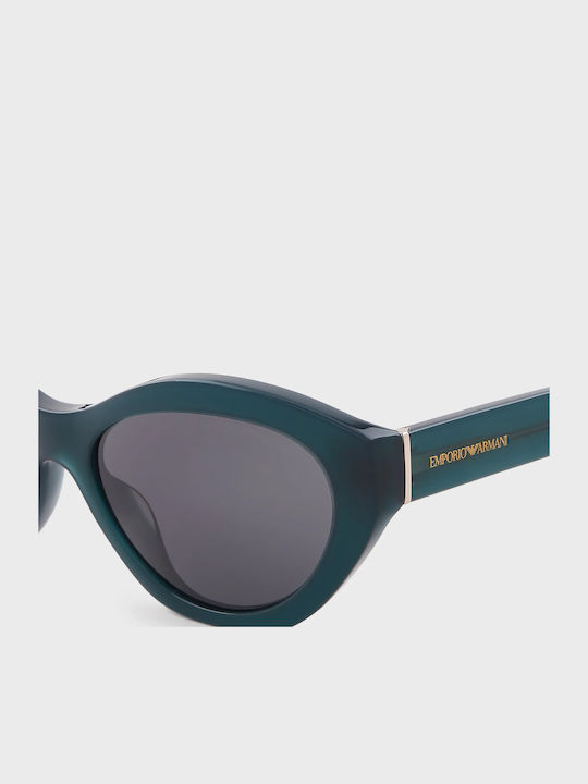 Emporio Armani Women's Sunglasses with Green Plastic Frame and Gray Lens EA4172 512787