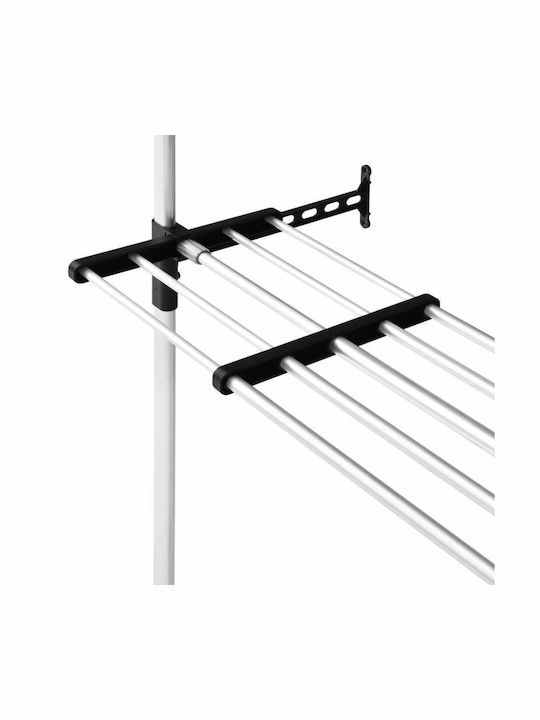 vidaXL Floor Garment Rack made of Metal Silver 300cm