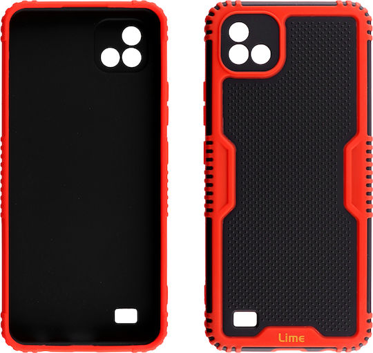 Lime Armadillo Camera Guard Back Cover Plastic Red (Realme C11 2021)