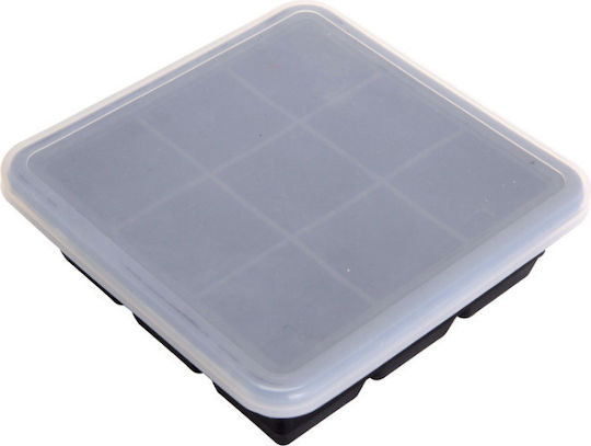 Ice Tray Cube Silicone 9 Slots Black 7452952