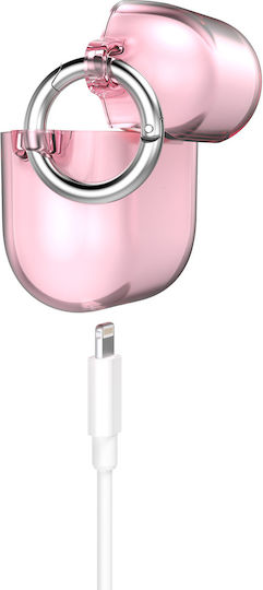 Speck Presidio Clear Microban Silicone Case with Keychain Icy Pink for Apple AirPods 3