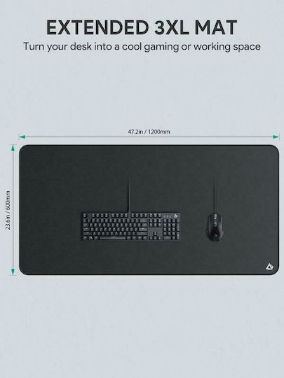 Aukey KM-P4 Гейминг Мишка Подложка XXL 1200мм Черен