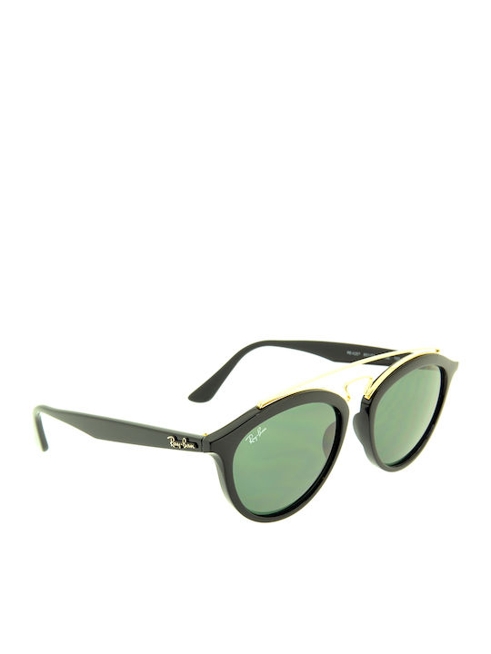 Ray Ban Gatsby II Unisex Sunglasses with Black Plastic Frame and Green Lens RB4257 601/71