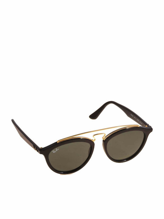 Ray Ban Gatsby II Unisex Sunglasses with Black Plastic Frame and Green Lens RB4257 601/71