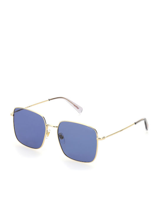 Levi's Sunglasses with Gold Metal Frame and Blue Lens LV1007/S 2F7/KU