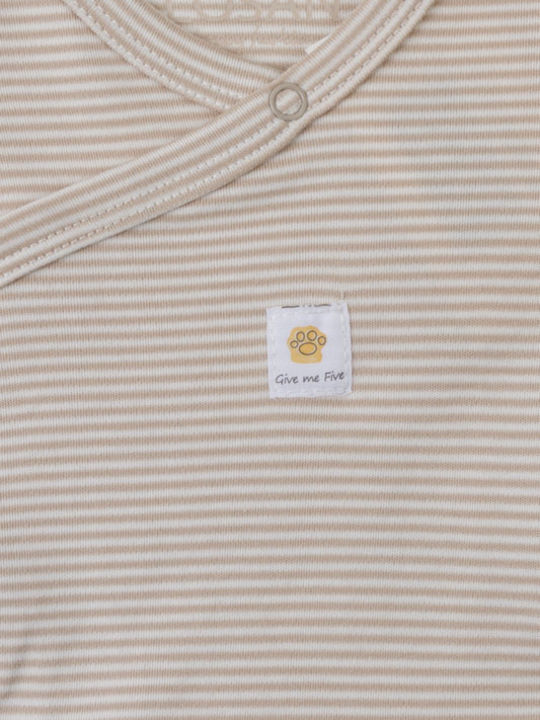 Losan Brown Baby Bodysuits Set 2 Pieces
