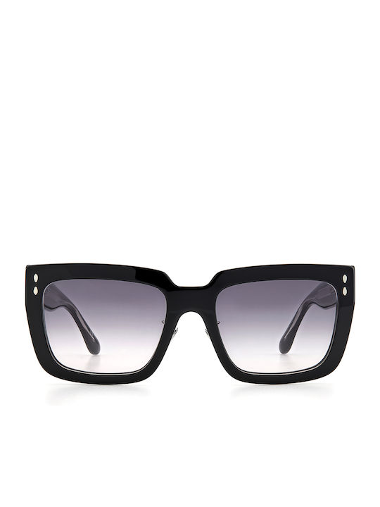 Isabel Marant Women's Sunglasses with Black Plastic Frame and Black Gradient Lens IM0005/N/S 807/9O