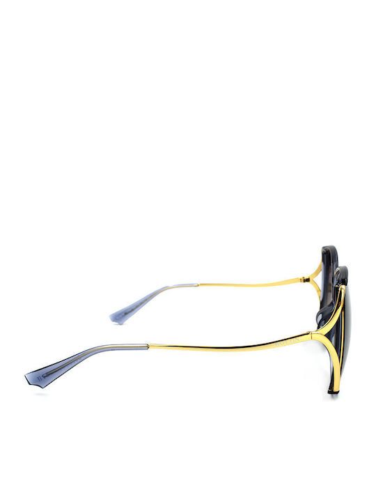 Bolon Damen Sonnenbrille mit Gray Metall Gestell und Gray Verlaufsfarbe Linse BL6076C70