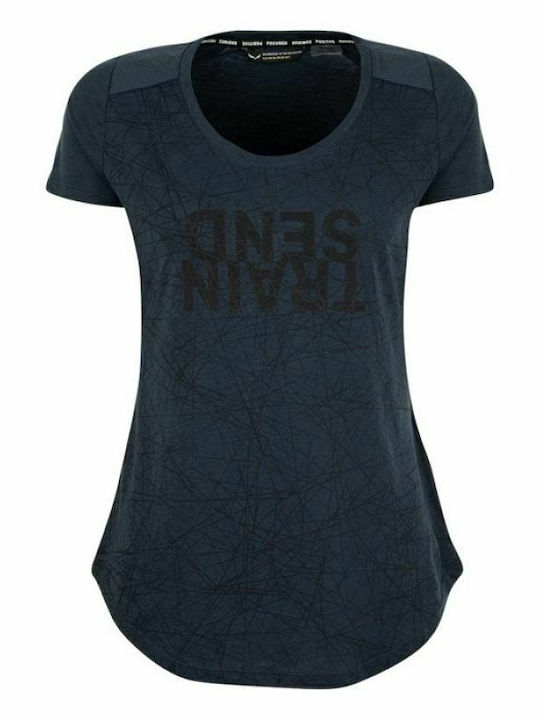 Alpine Hemp Print Γυναικείο T-shirt Μπλε