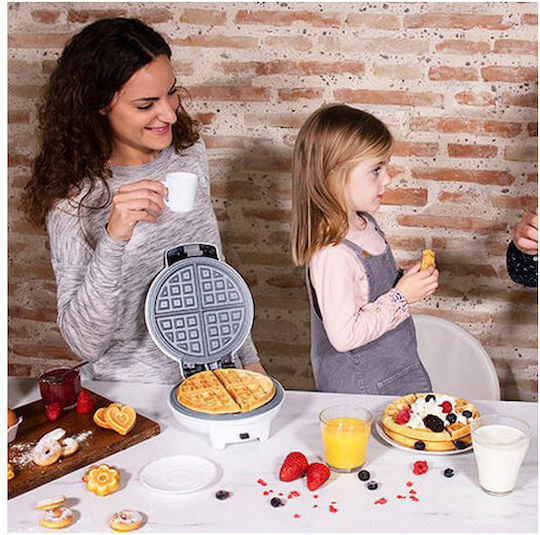 Cecotec Fun Gofrestone Βαφλιέρα για Στρογγυλές Βάφλες 700W