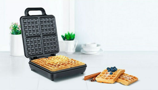 Teesa Waffle Maker For Square Waffles 4 Number Of Waffles 1100W