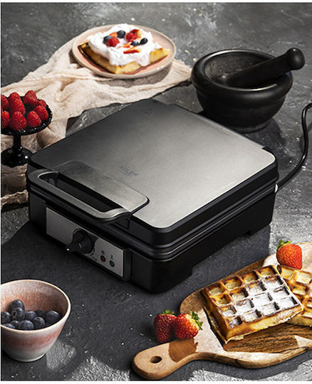 Adler Гофретник за Квадратни Гофрети 4 Места 1200W