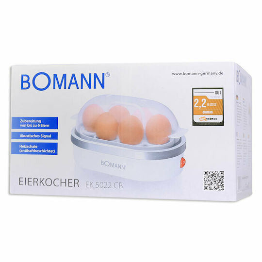Bomann EK 5022 Βραστήρας Αυγών 6 Θέσεων 400W Ασημί