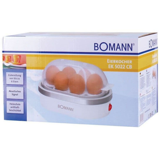 Bomann EK 5022 Βραστήρας Αυγών 6 Θέσεων 400W Ασημί