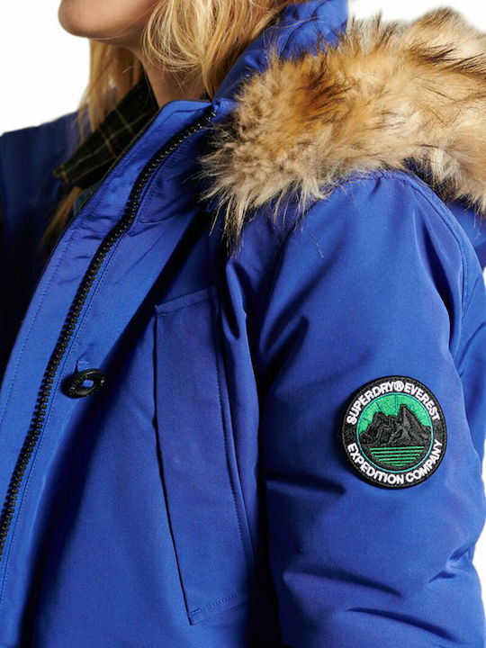 Everest Lungă Jachetă de femei tip parka Albastru