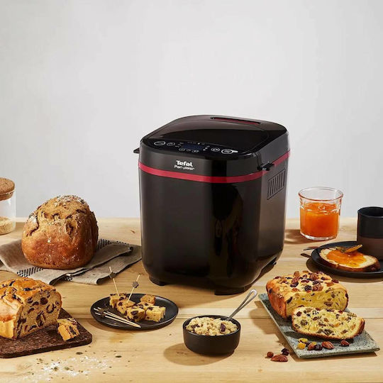 Tefal Pain Plaisir Bread Maker 650W with Container Capacity 1000gr and 17 Baking Programs