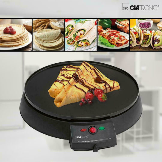 Clatronic CM 3372 Crepe Maker 29cm Schwarz 900W