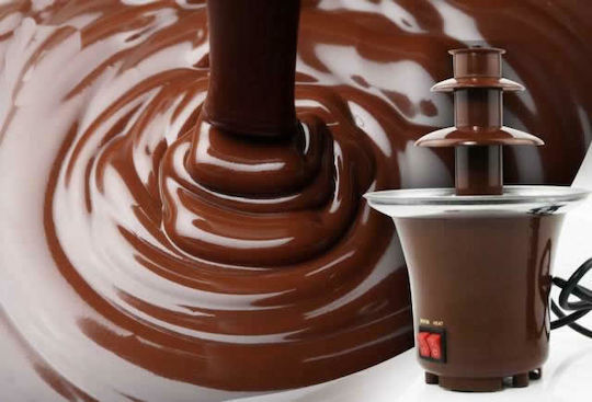 Factory Brown Chocolate Fountain with 3 Flats Mini Fondue 65W 14.5x14.5x21.5cm