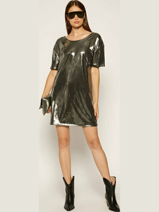 Guess Dress Evening Silver