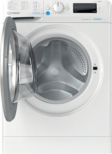 Indesit Πλυντήριο Ρούχων 7kg 1200 Στροφών Water Balance Plus BWE 71283X WS EE N