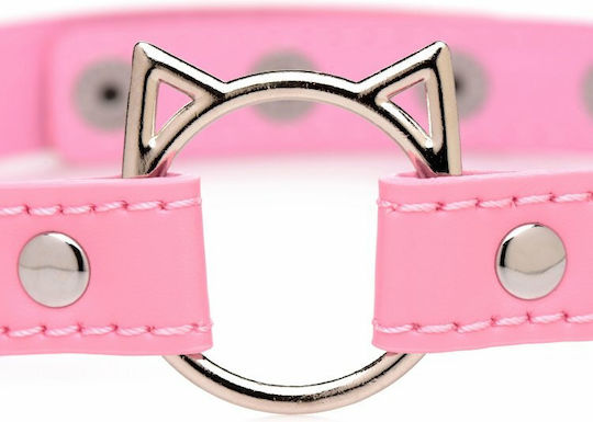 XR Master Series Kinky Kitty Collar Ring Slim Choker Pink