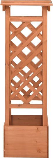 vidaXL Саксия Дърво 49x39x117см.