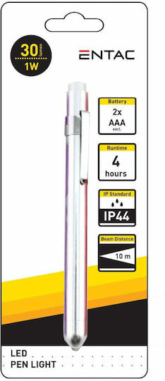 Entac Flashlight LED IP44 with Maximum Brightness 10lm EFL-1W-MINI-ALU