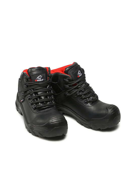 Palltex Pallstar Volcano Αδιάβροχο Μποτάκι Ασφαλείας Μαύρο S3 με Πιστοποίηση HI, HRO,SRC