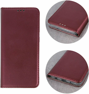 Forcell Smart Magnetic Synthetic Leather Book Burgundy (Galaxy A10)