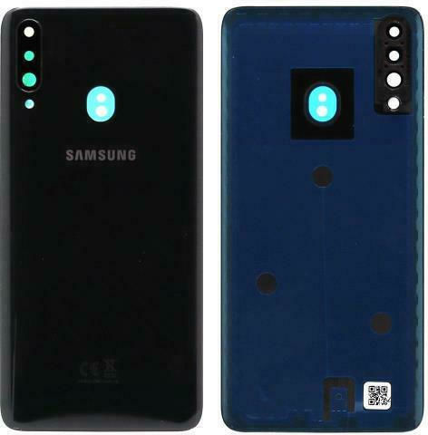 Samsung Καπάκι Μπαταρίας Μαύρο για Samsung A20s