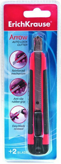 ErichKrause Folding Knife with Blade Width 9mm Red