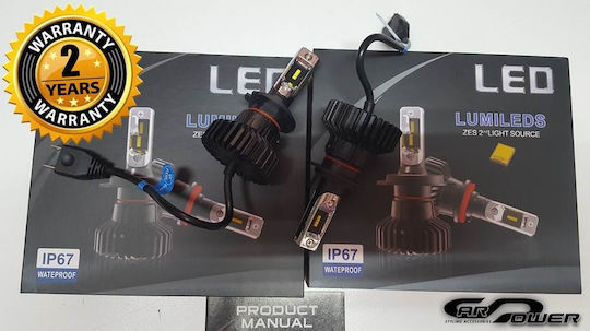 Heleco Λάμπες Αυτοκινήτου & Μοτοσυκλέτας HB4-9006 LED 6000K Ψυχρό Λευκό 12-24V 2τμχ