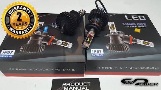 Heleco Lamps Car & Motorcycle H1 LED 6000K Cold White 12-24V 48W 2pcs